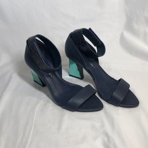 United Nude navy strappy shoes